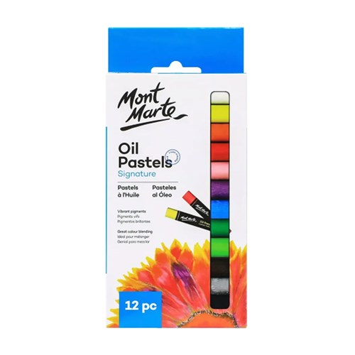 MONT MARTE OIL PASTELS 12 Piece